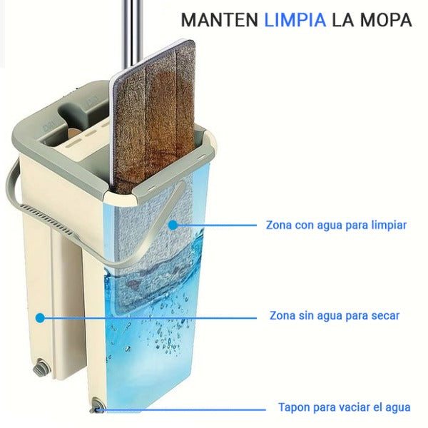 Mopa cuadrada limpiadora Clean Magic