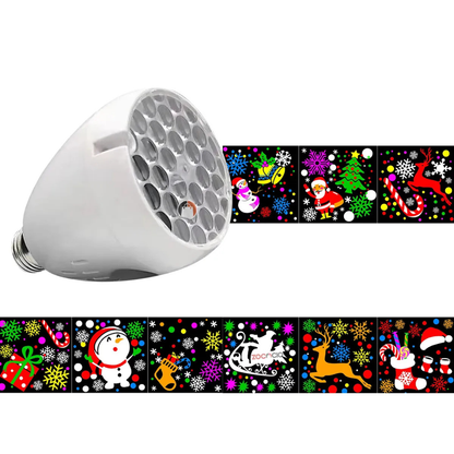 Bombilla Proyector Figuras Navideñas LED