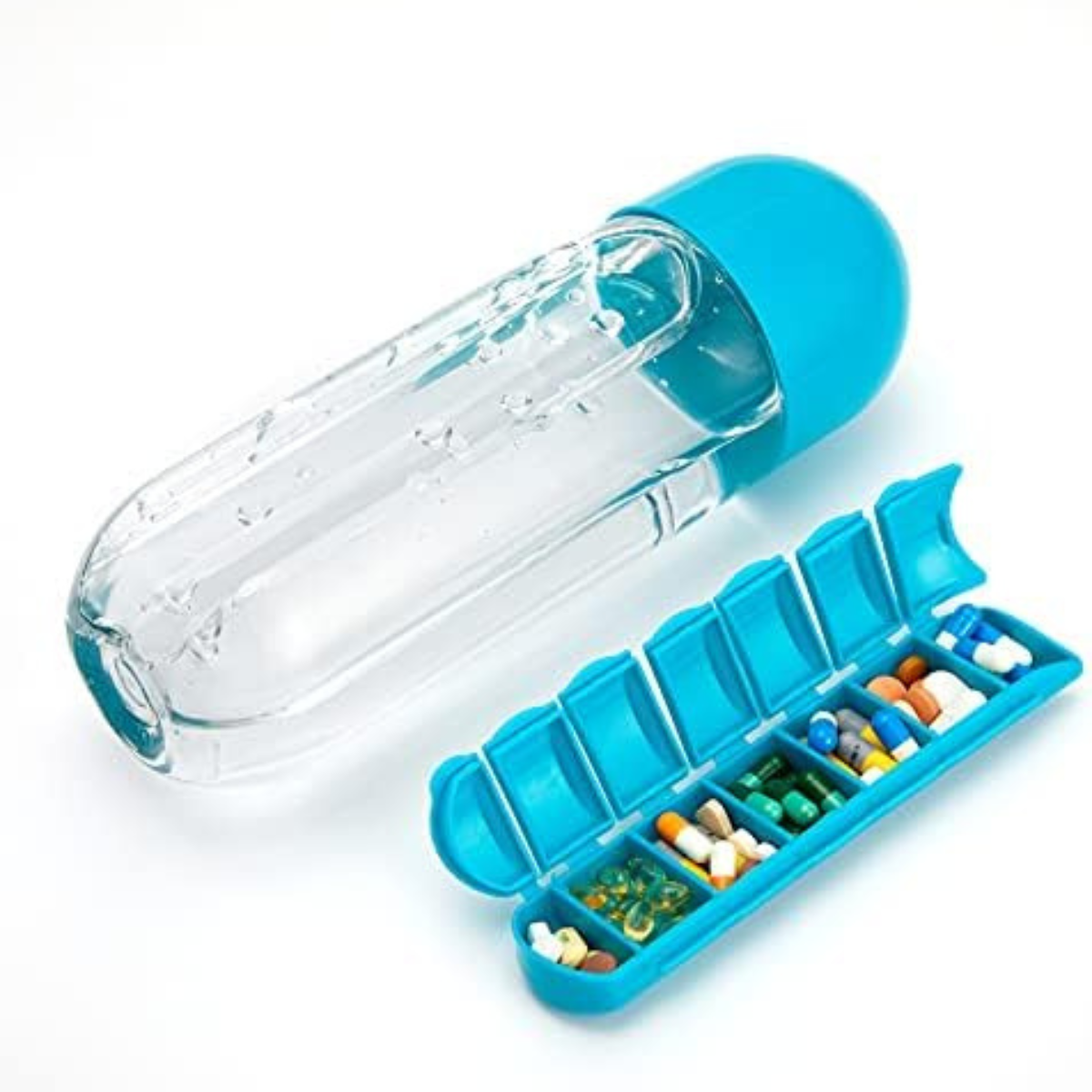 Botella Pastillero 3 en 1 600 ML