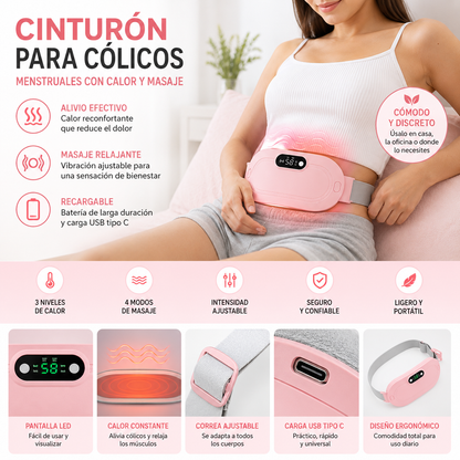 Cinturón menstrual para cólicos