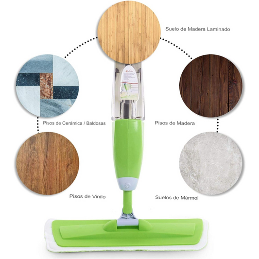 Escoba Giratoria 360° con Pulverizador