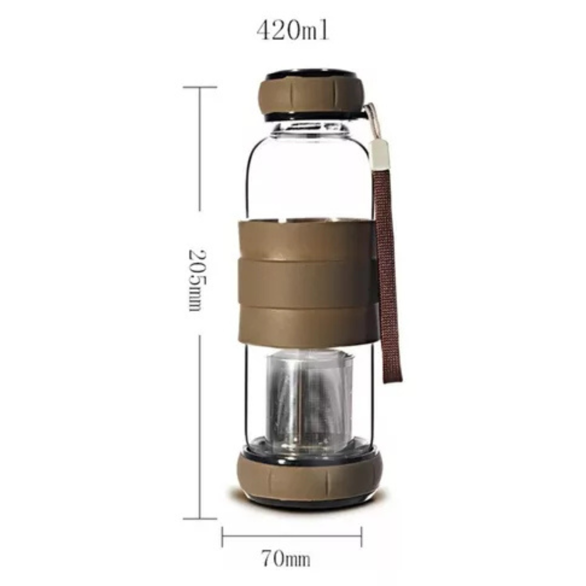 Botella Infusora de Vidrio 500 ml
